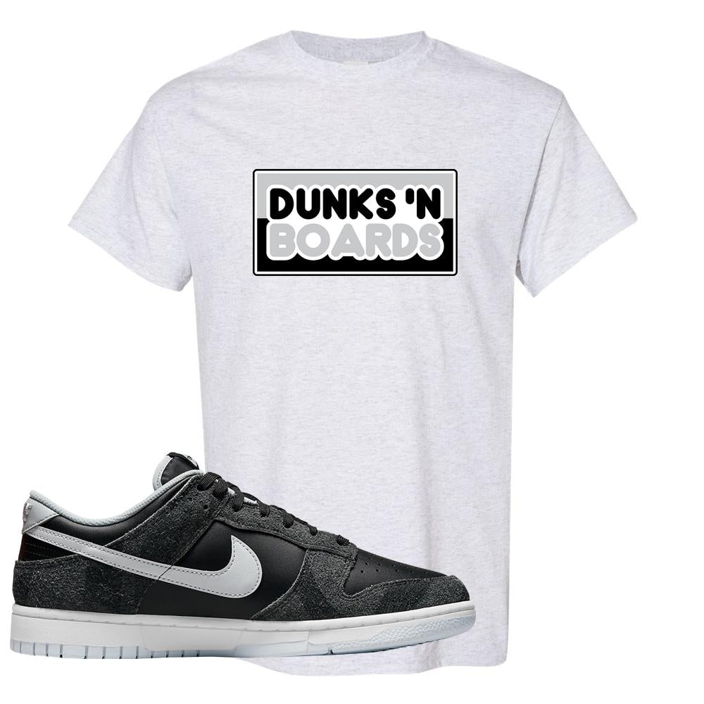 Zebra Low Dunks T Shirt | Dunks N Boards, Ash