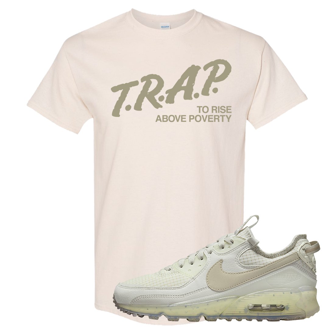 Terrascape Light Bone 90s T Shirt | Trap To Rise Above Poverty, Natural