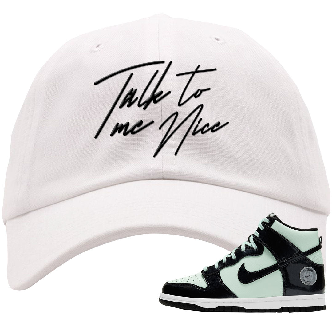 2022 All Star High Dunks Dad Hat | Talk To Me Nice, White