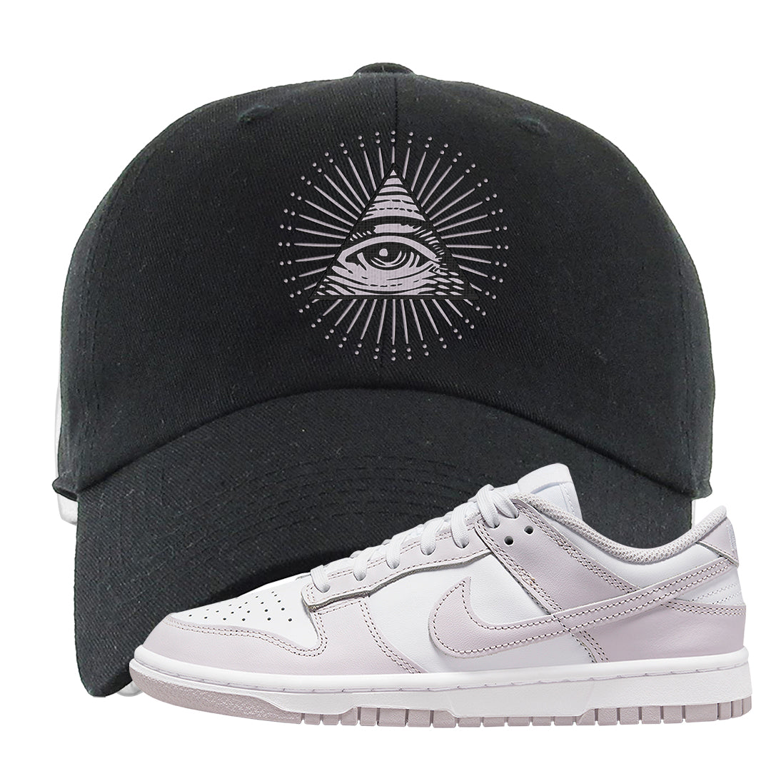 Venice Low Dunks Dad Hat | All Seeing Eye, Black