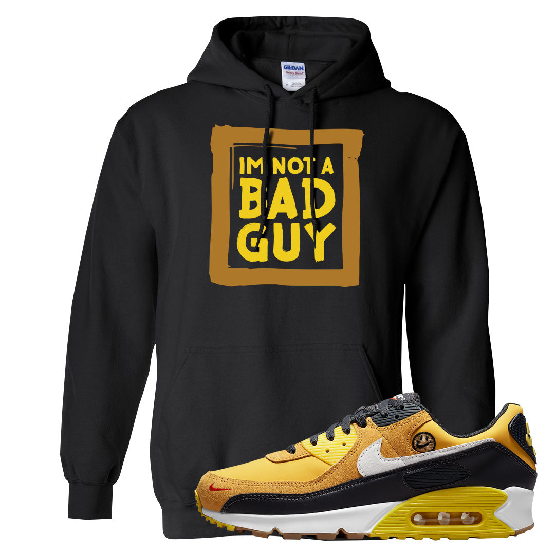 Go The Extra Smile 90s Hoodie | I'm Not A Bad Guy, Black
