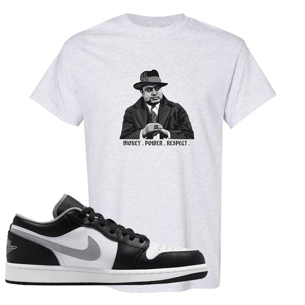 Air Jordan 1 Low Black Medium Grey T Shirt | Capone Illustration, Ash