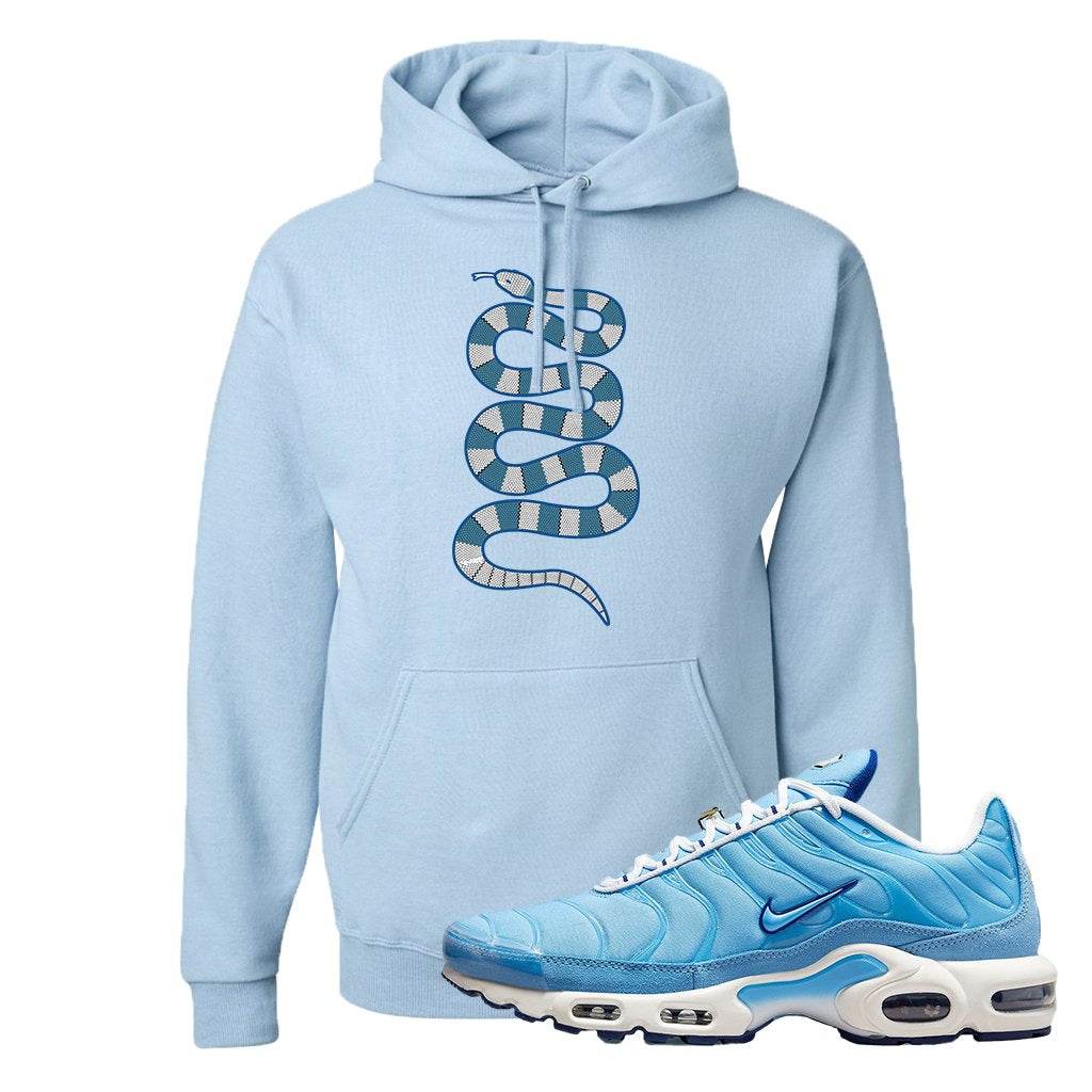 Air Max 1 First Use University Blue Hoodie | Coiled Snake, Light Blue