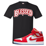 Barcelona Sweater Mid 1s T Shirt | Blessed Arch, Black