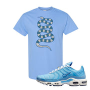 Air Max 1 First Use University Blue T Shirt | Coiled Snake, Light Blue