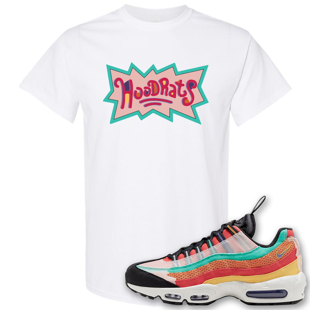 Air Max 95 Black History Month Sneaker White T Shirt | Tees to match Nike Air Max 95 Black History Month Shoes | Hood Rats