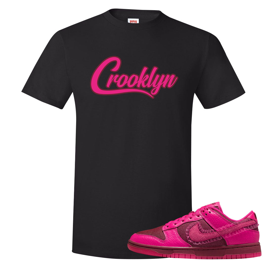 2022 Valentine's Day Low Dunks T Shirt | Crooklyn, Black
