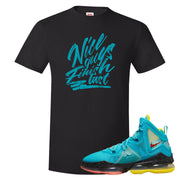 South Beach Christmas Bron 19s T Shirt | Nice Guys Finish Last, Black