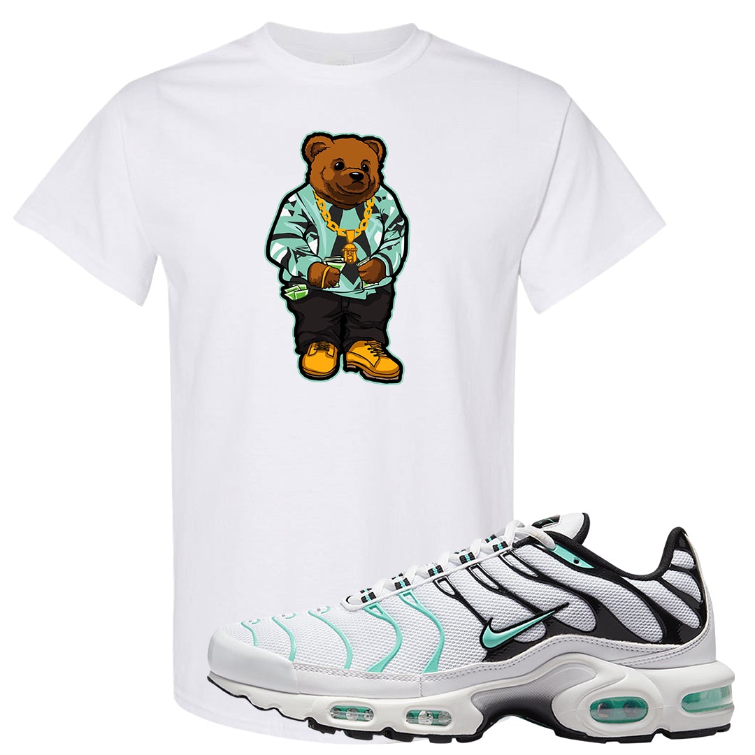 Hyper Jade Pluses T Shirt | Sweater Bear, White