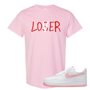Valentine's Day 2022 AF1s T Shirt | Lover, Light Pink