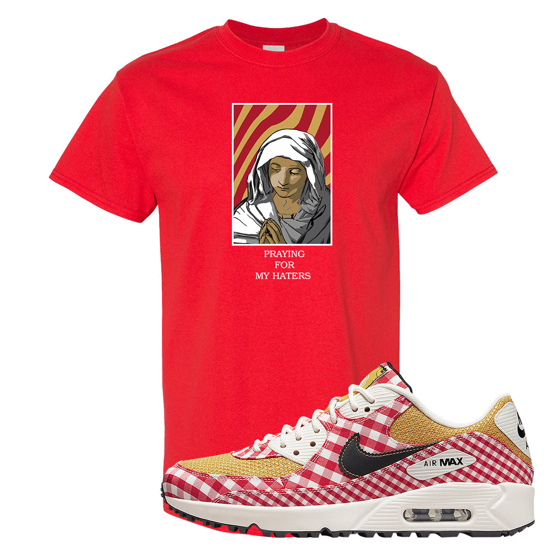 Picnic Golf 90s T Shirt | God Told Me, Red