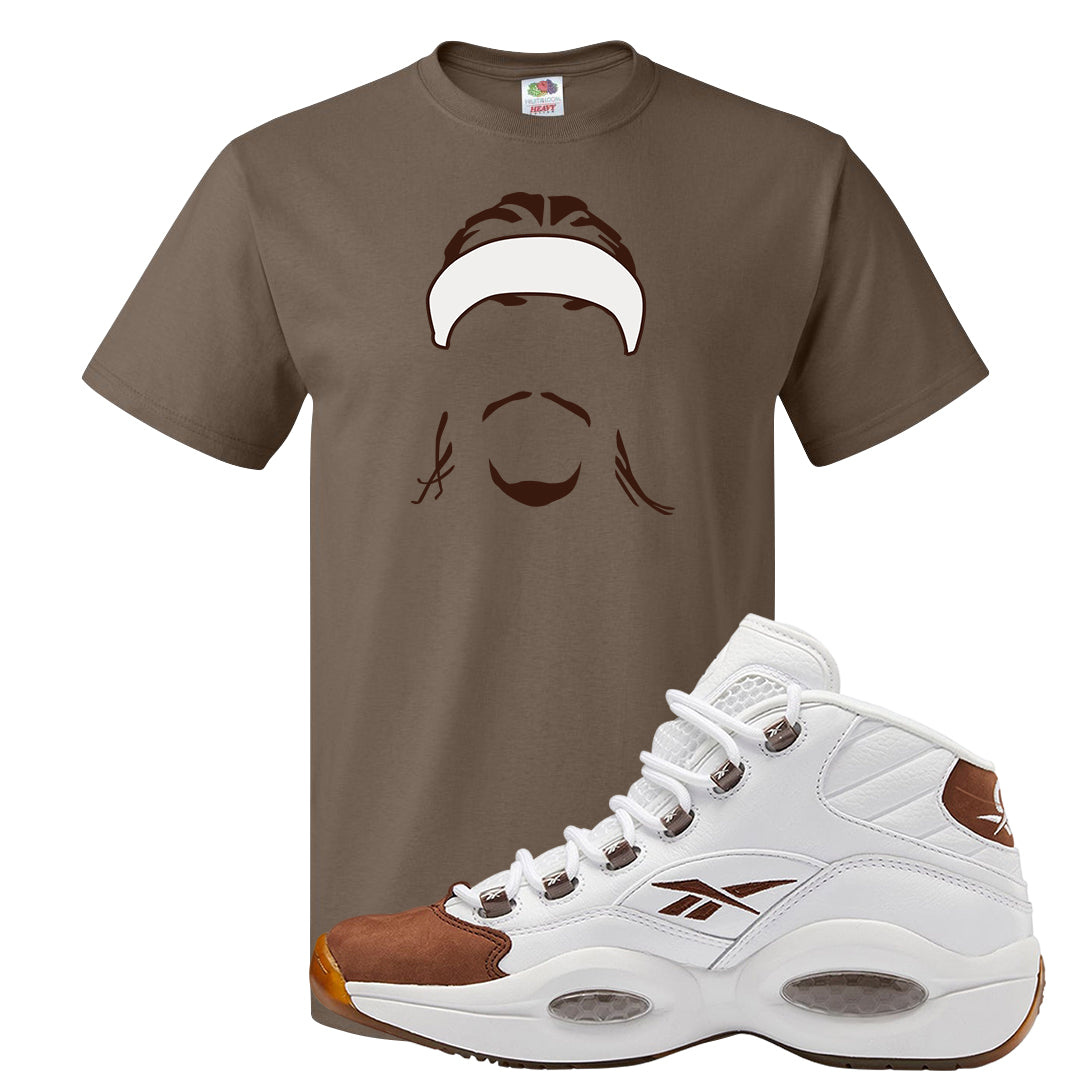 Mocha Question Mids T Shirt | Headband Corn Rows, Chocolate