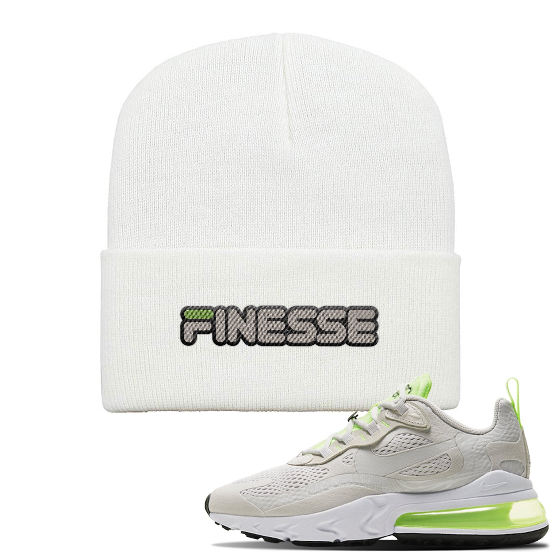 Ghost Green React 270s Beanie | Finesse, White