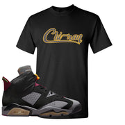 Bordeaux 6s T Shirt | Chiraq, Black