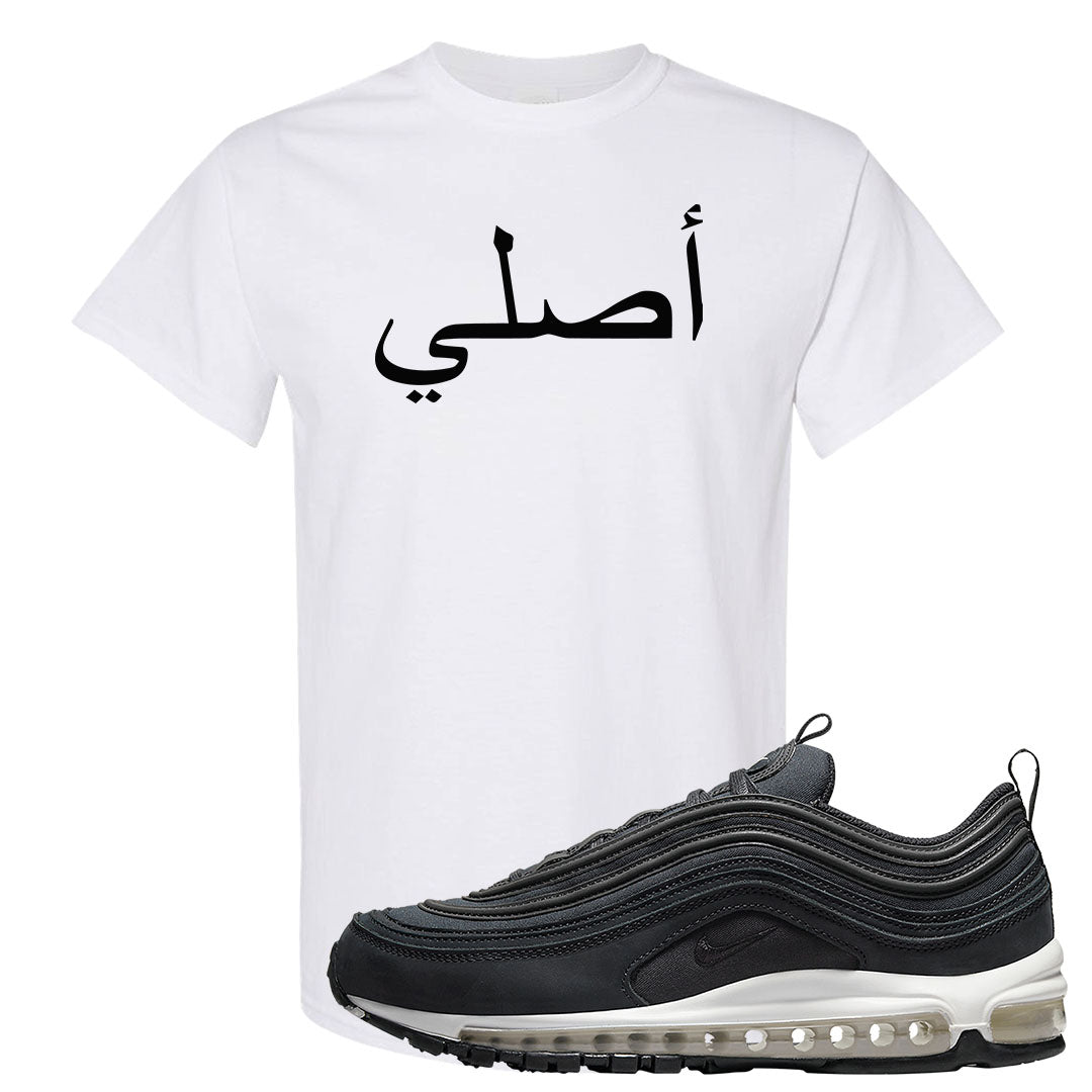 Black Off Noir 97s T Shirt | Original Arabic, White