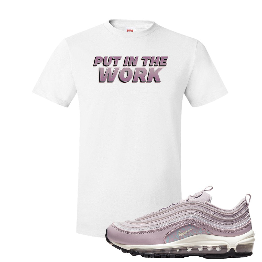 Pastel Purple 97s T Shirt | Put In The Work, White