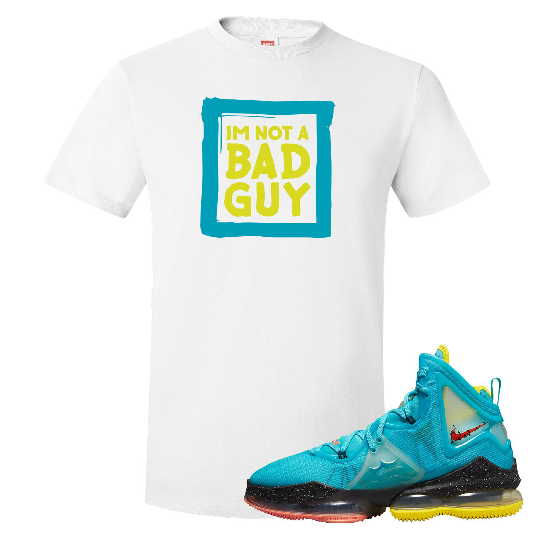 South Beach Christmas Bron 19s T Shirt | I'm Not A Bad Guy, White