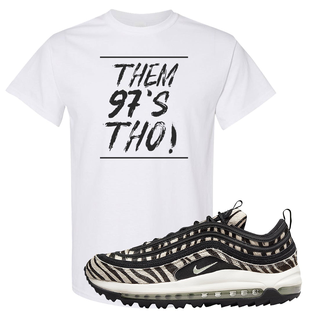 Zebra Golf 97s T Shirt | Them 97's Tho, White
