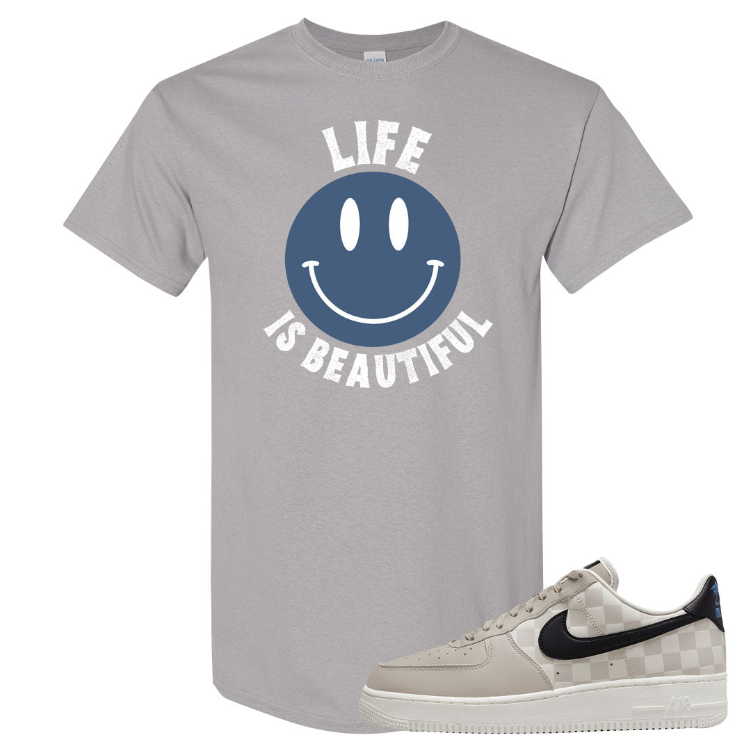 King Day Low AF 1s T Shirt | Smile Life Is Beautiful, Gravel
