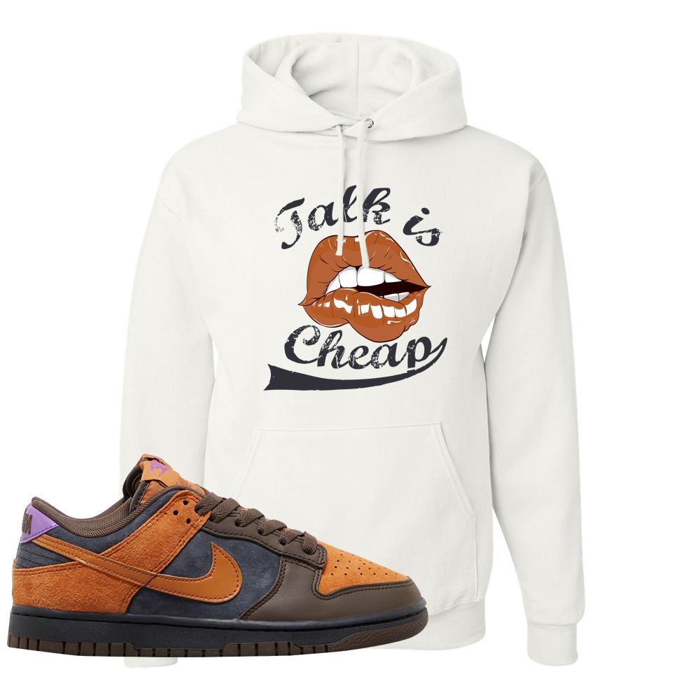 SB Dunk Low Cider Hoodie | Talk Is Cheap, White