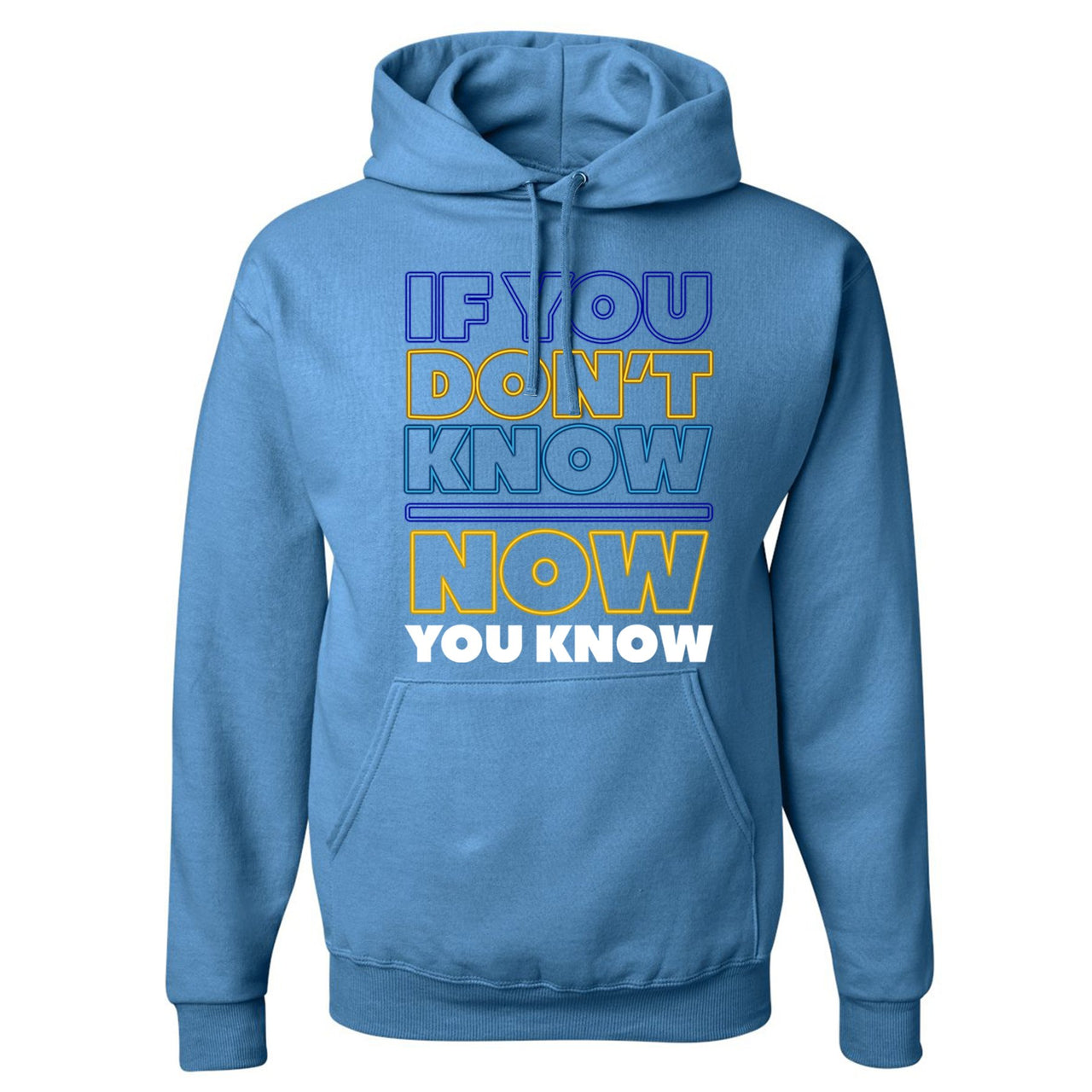 White Aqua 8s Hoodie | If You Don't Know Now You Know, Columbia Blue