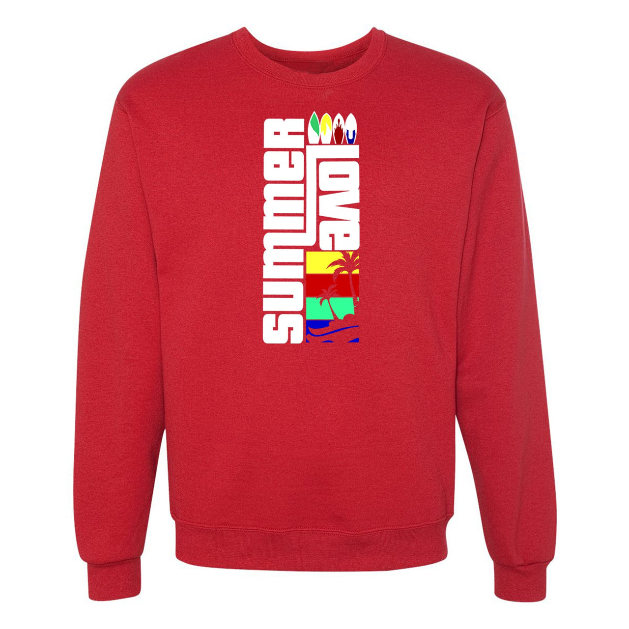 Bauhaus React 270s Crewneck Sweatshirt | Summer Love, Crimson Red