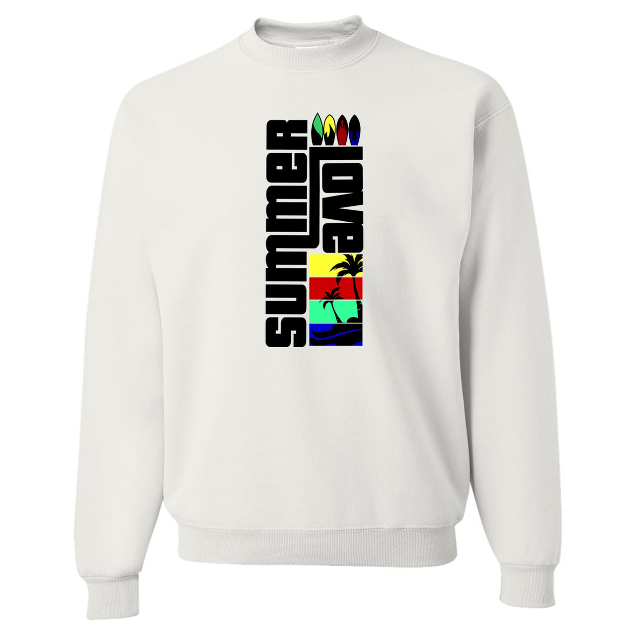 Bauhaus React 270s Crewneck Sweatshirt | Summer Love, White