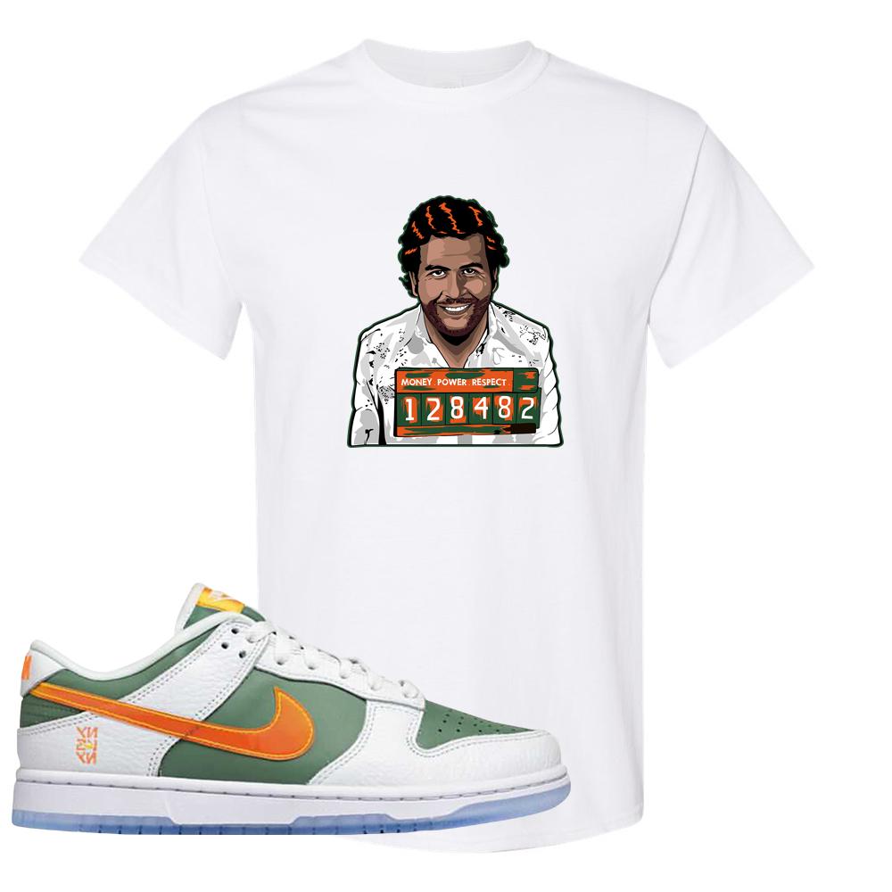 SB Dunk Low NY vs NY T Shirt | Escobar Illustration, White