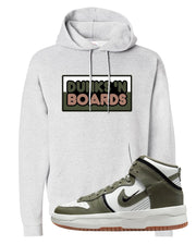 Cargo Khaki Rebel High Dunks Hoodie | Dunks N Boards, Ash