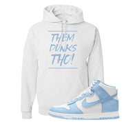 Aluminum High Dunks Hoodie | Them Dunks Tho, White