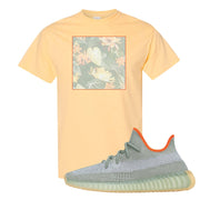 Yeezy 350 V2 Desert Sage Sneaker T Shirt |Desert Sage Box | Yellow Haze