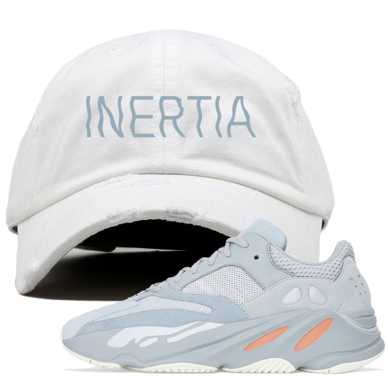 Inertia 700s Distressed Dad Hat | Inertia, White