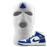 Air Jordan 1 Mid Kentucky Blue Ski Mask | All Seeing Eye, White