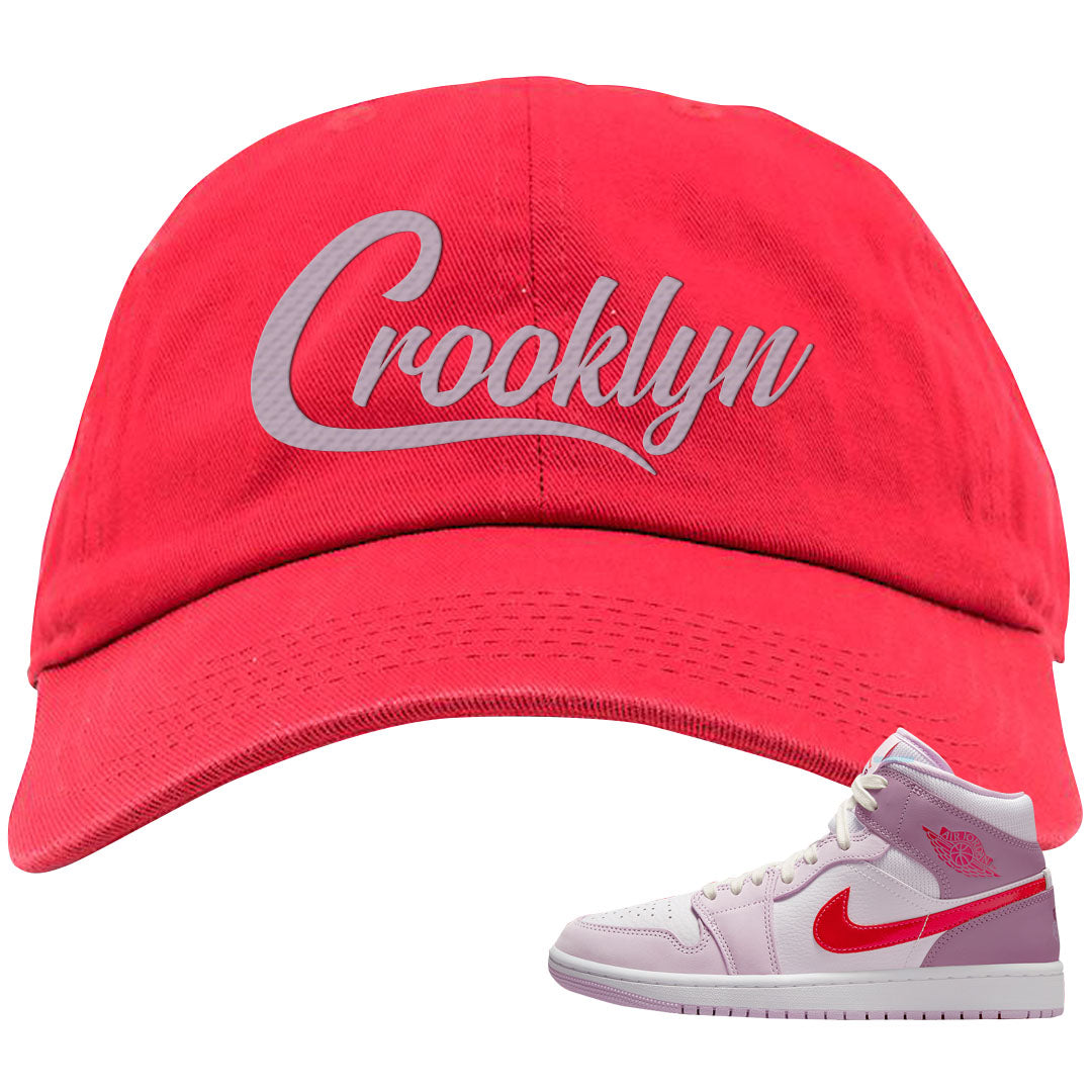 Valentine's Day Mid 1s Dad Hat | Crooklyn, Red