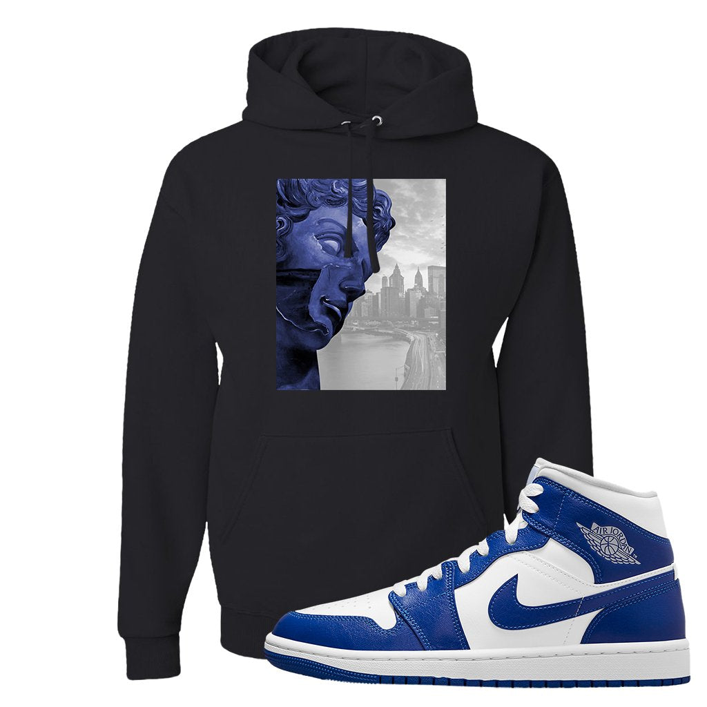 Air Jordan 1 Mid Kentucky Blue Hoodie | Miguel, Black