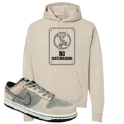 Rocky Earth Low Dunks Hoodie | No Skating Sign, Sand
