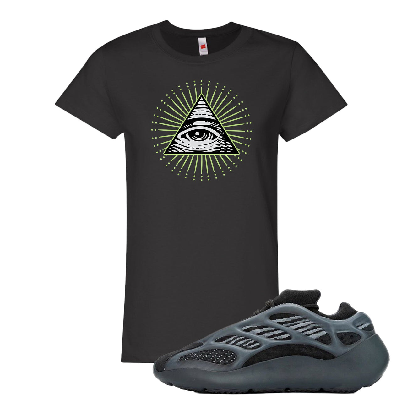 Alvah v3 700s Women's T Shirt | Women's All Seeing Eye, Black