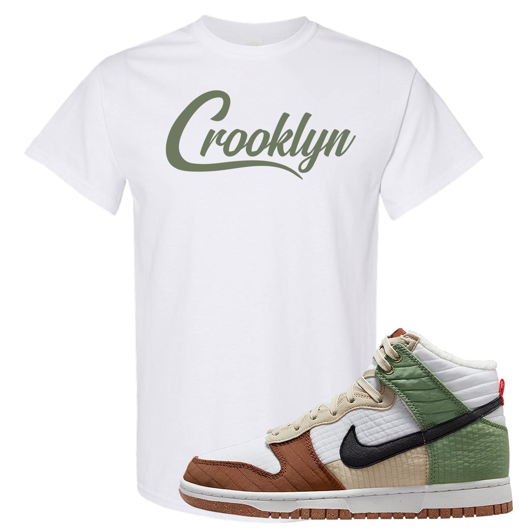 Toasty High Dunks T Shirt | Crooklyn, White