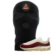 Dark Beetroot 97s Ski Mask | All Seeing Eye, Black