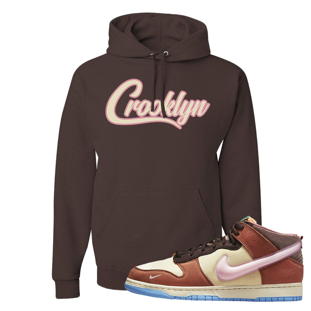 Chocolate Milk Mid Dunks Hoodie | Crooklyn, Dark Chocolate