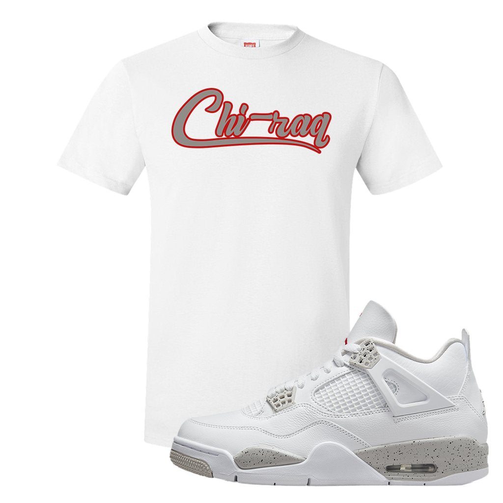 Tech Grey 4s T Shirt | Chiraq, White
