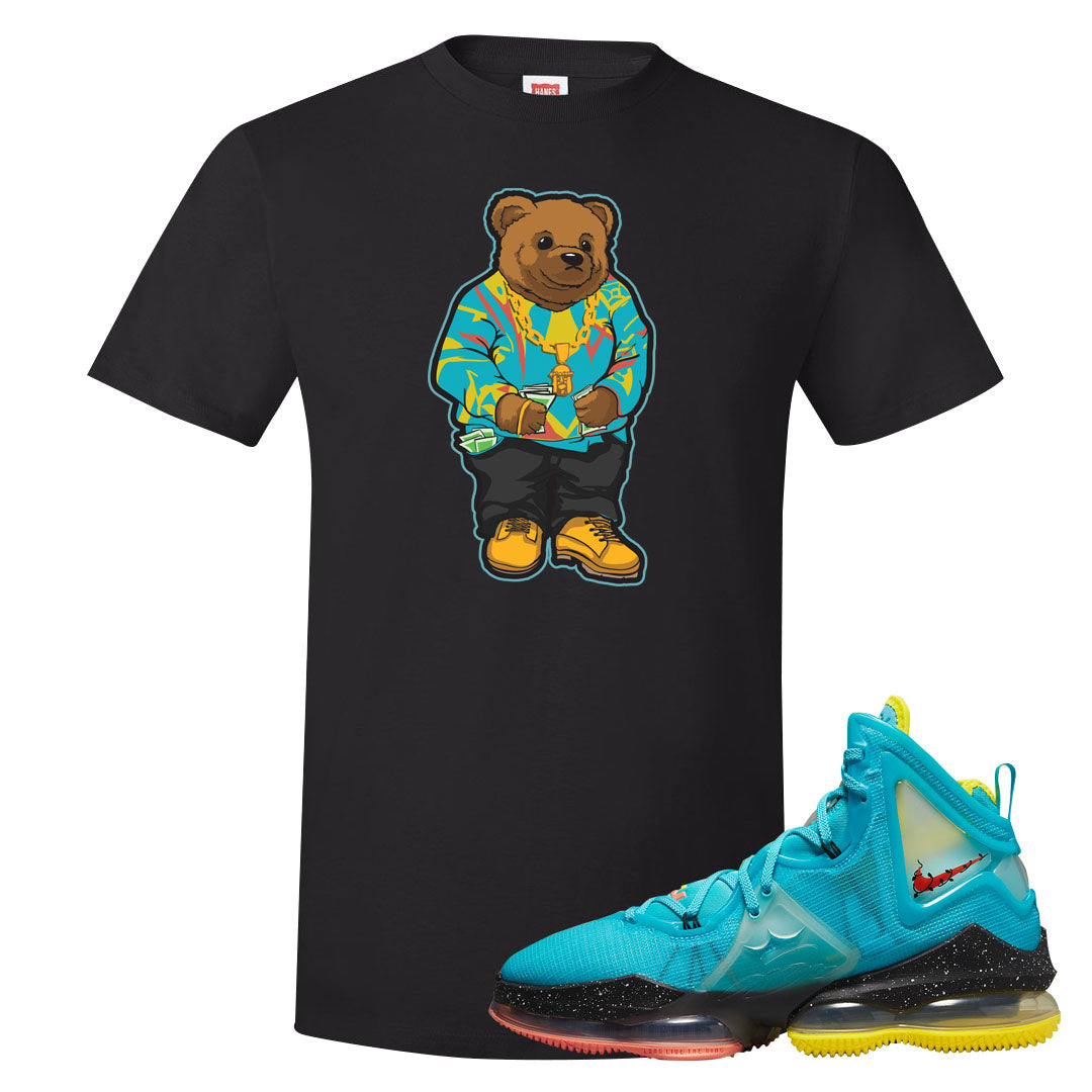 South Beach Christmas Bron 19s T Shirt | Sweater Bear, Black