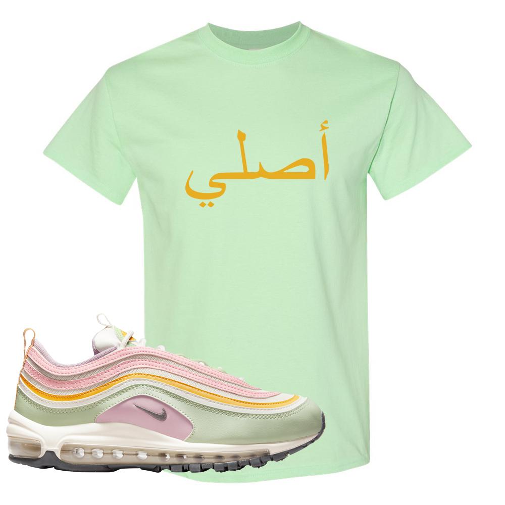 Pastel 97s T Shirt | Original Arabic, Mint