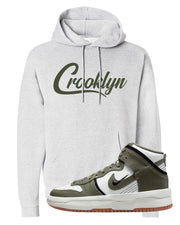 Cargo Khaki Rebel High Dunks Hoodie | Crooklyn, Ash