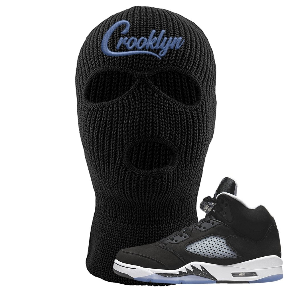 Oreo Moonlight 5s Ski Mask | Crooklyn, Black