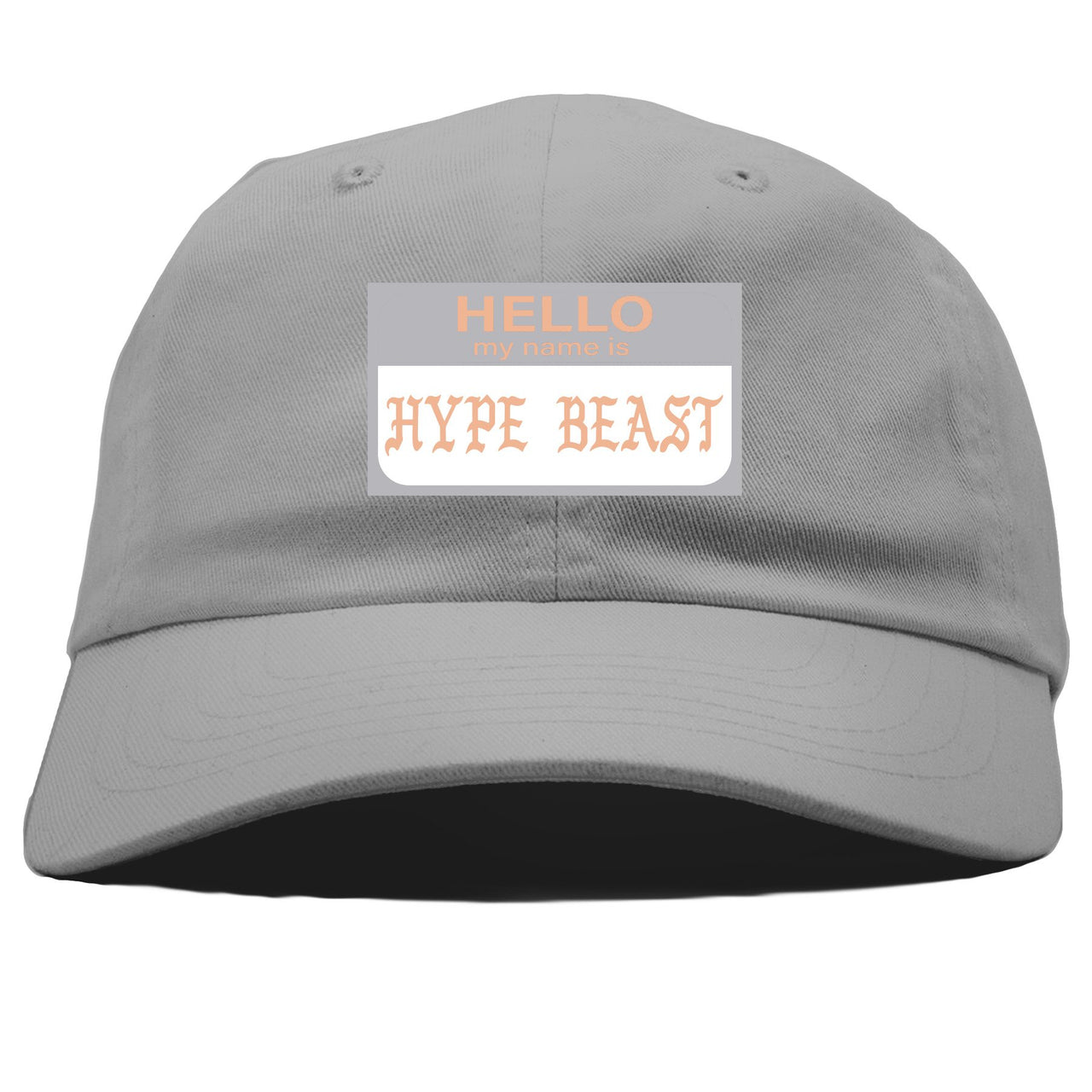 True Form v2 350s Dad Hat | Hello My Name Is Hype Beast Pablo, Light Gray