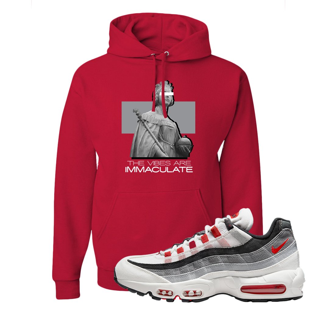 Japan 95s Hoodie | The Vibes Are Immaculate, Red