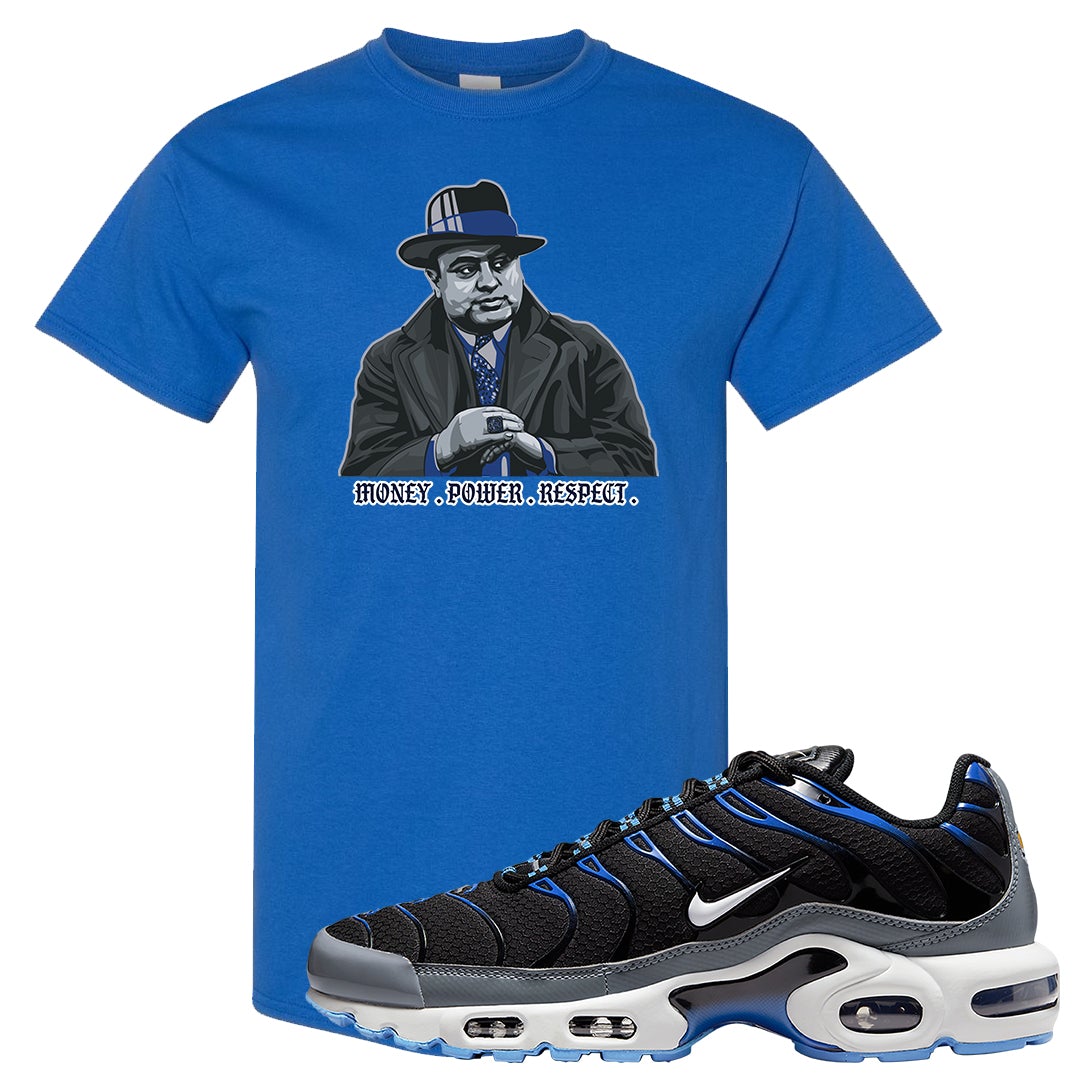 University Blue Black Pluses T Shirt | Capone Illustration, Royal