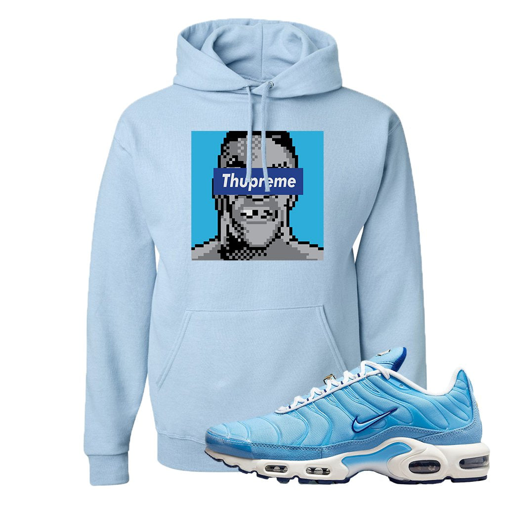 Air Max 1 First Use University Blue Hoodie | Thupreme, Light Blue