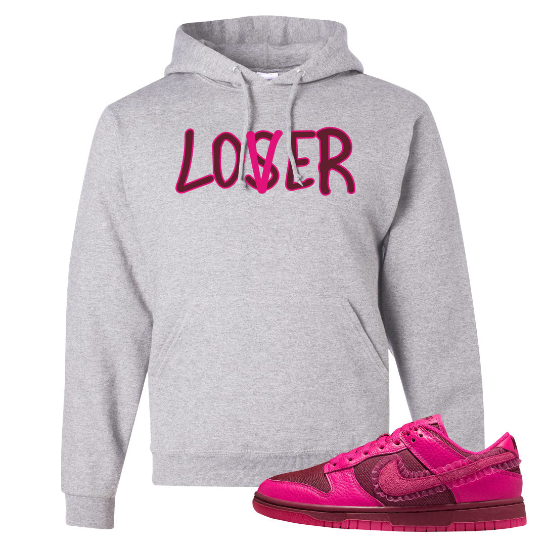 2022 Valentine's Day Low Dunks Hoodie | Lover, Ash